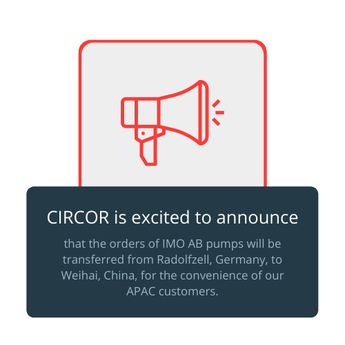 that the orders of IMO AB pumps will be transferred from Radolfzell, Germany, to Weihai, China, for the convenience of our APAC customers. (2)